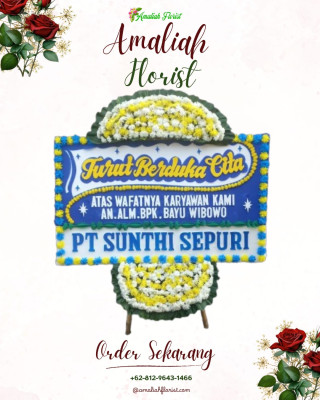 Papan Bunga Duka di Sukadame