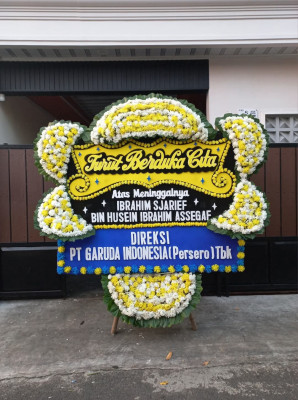 Papan Bunga Duka di Sukadame