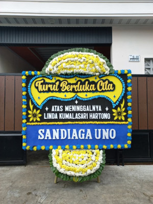 Papan Bunga Duka di Sukadame
